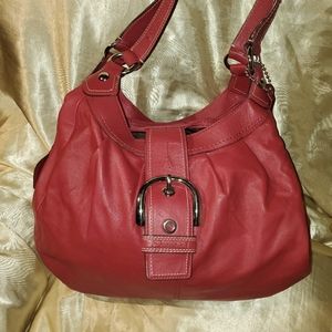 COACH n1069-f15075, LEATHER SOHO HOBO BAG